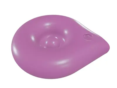 Modern Round Hand Basin - Minimalist Bathroom Vessel 3D model