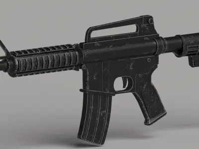 M4A RIFFLE Free low-poly 3D model