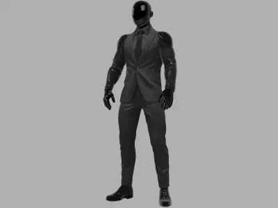 Cyberpunk Business Agent 3D Model 3D model