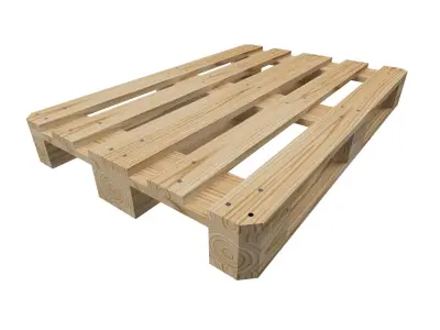 Wood pallet EUR Low-poly 3D model