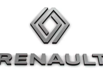 renault logo 3D model by Sergey