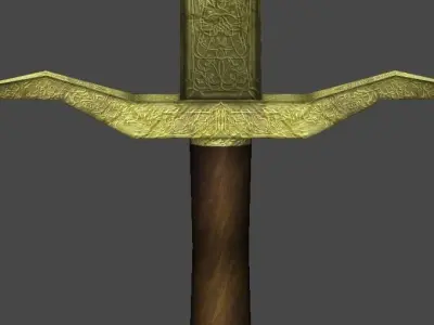Short Sword1 Low-poly 3D model