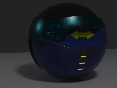 Old Y2J Sphere Low-poly 3D model