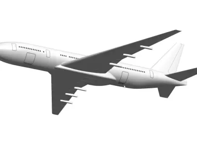Boeing 777 3D model buy
