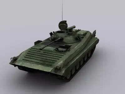 Infantry fighting vehicle Low-poly 3D model