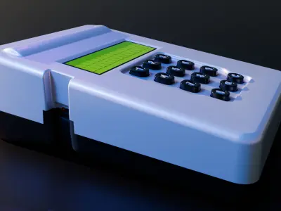 Antique Mattrix Calculator 3D model