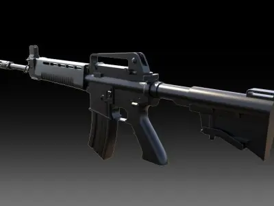 T91 Assault Rifle 3D model
