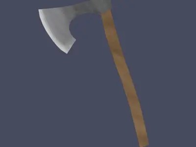 Low Poly Viking Axe Low-poly 3D model purchase