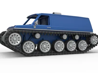 Vintage Monster tank Version 5 Scale 1 to 25 3D print model