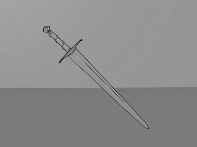 Lava Sword Free 3D model