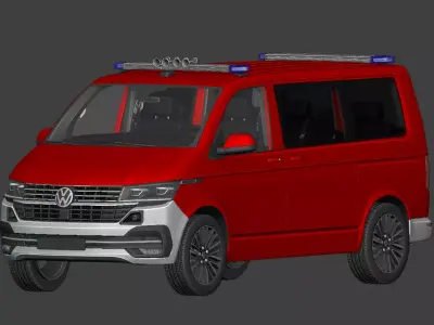 VW T6 1 L1H1 Crew Transport Vehicle 3D model