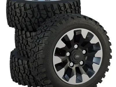 Land Rover Defender wheels 3D model