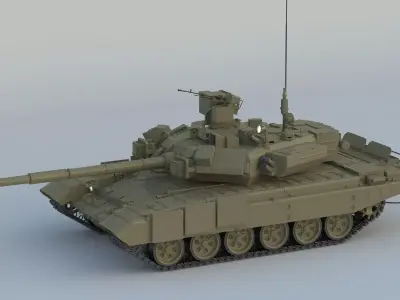 T-90 Tank 3D model purchase