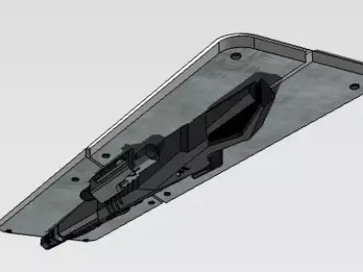 scifi-gun concept Low-poly 3D model