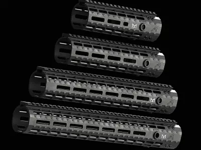 Aero Precision Ar15 Enhanced M-Lok Handguard Gen 2 Low-poly 3D model