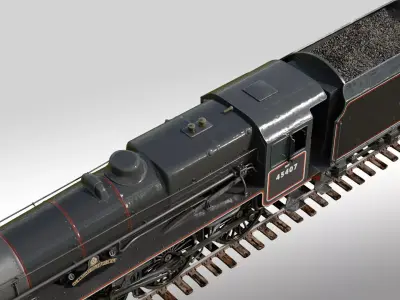 Jacobite Steam Train 3D model