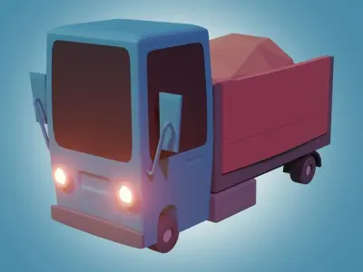 Van Model truck Free 3D model
