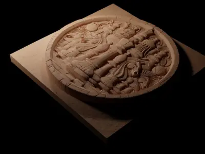 Chess Pieces CNC 3d Print High Relief Sand Casting 3D print model