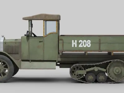 Morris 1Ton Half Track 3D model