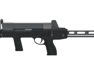 CF 05 Submachine gun Low Poly PBR Realistic Low-poly 3D model