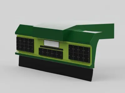 D Truck Backbumper 3D model