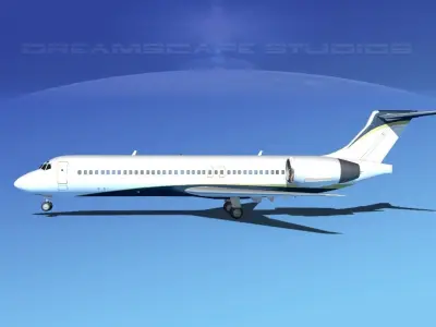 Boeing 717-200 Corporate 4 3D model