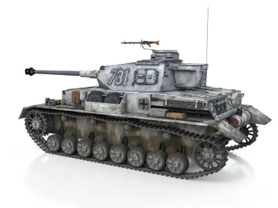 PzKpfw IV - Panzer 4 - Ausf G - 731 3D model