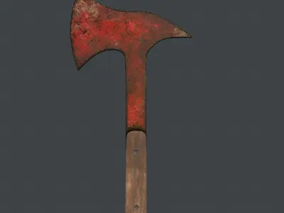 Axe Rusty Free 3D model