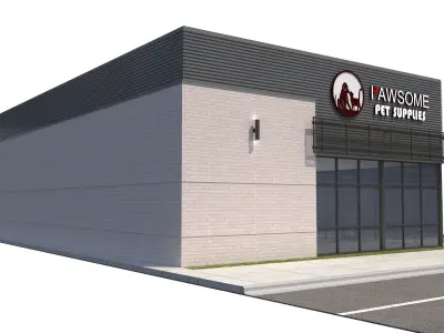 Retail-122 Retail Store A 3D model
