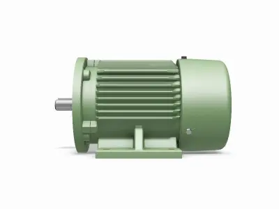 80 B34b Left IEC electric motor - 3D CAD model 3D model