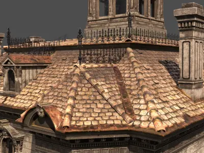 Old House Victorian Abandoned 3D model