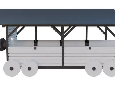 Lowpoly Base Siege Weapons Low-poly 3D model