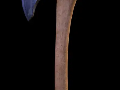 HIE Game Ready Viking Axe D180213 Low-poly 3D model