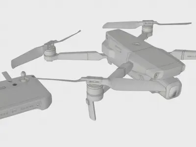 Quadcopter DJI Mavic 2 BLENDER 3D Model Cycles 3D model