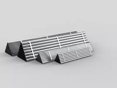 Industrial pipes 3D model purchase