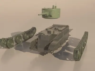 Tank BT-5 for 3D Print 3D print model