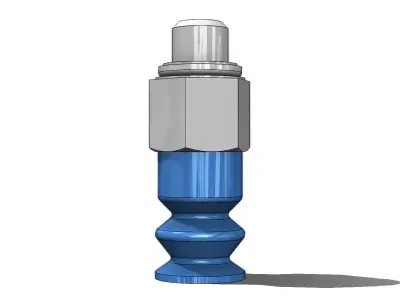 Ventosa Duplo Festo VASB 8 M5 NBR Double Bellows Suction Cup 3D model