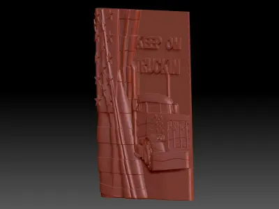 Keep on trucking 3D print model