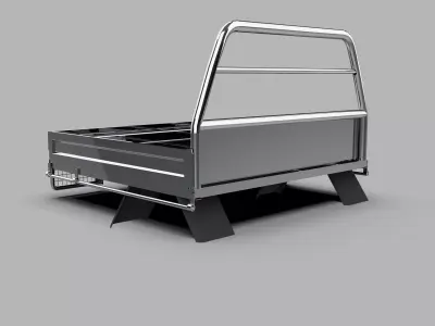 Generic Metal Cargo Platform Low-poly 3D model