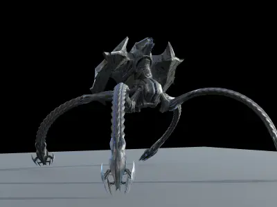 Scifi alien 3D model