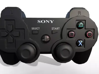 PS3 controllor Model Game Low-poly 3D model