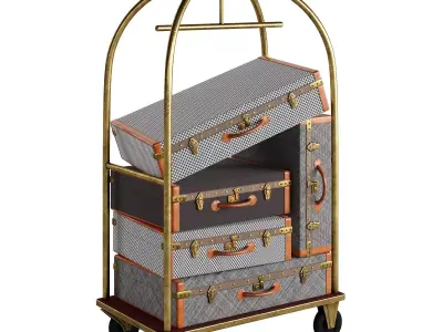 Hotel Trolley 3D model purchase