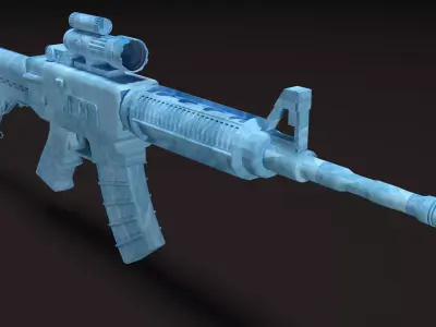 M416 Gun Free 3D model purchase