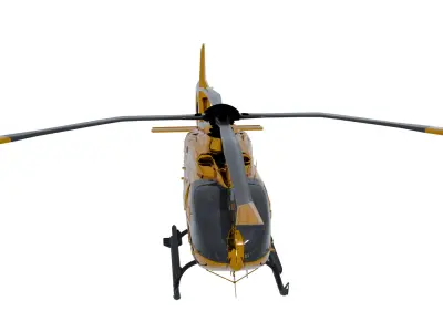 Helicopter Low-poly 3D model 15