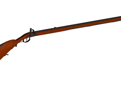 flintlock rifle 3D model