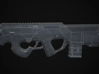 Magpul PDR Low-poly 3D model