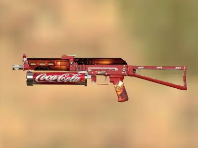 Bizon and Coca-Cola Weapon 3D model