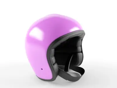 Helmet 3D Motorcycle for Hard Hat Helm Low-poly 3D model