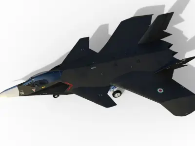 Qaher F-313 iranian stealth fighter 3D model