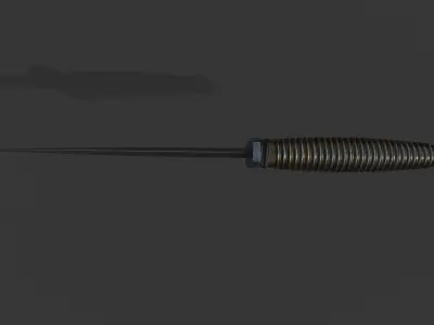 Gaming Knife Low-poly 3D model